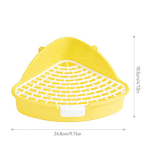 Load image into Gallery viewer, Rabbit Litter Tray Toilet Animal Potty Trainer Bunny Corner Toilet Box for Ferret Hamster Dragon Cat Guinea Pig Supplies
