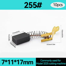 Load image into Gallery viewer, 10pcs Motor Carbon Brush Set Replacement Parts Carbon Brush Electric Hammer Cutting Polishing Machine Power Tool Electric Tools
