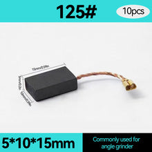 Load image into Gallery viewer, 10pcs Motor Carbon Brush Set Replacement Parts Carbon Brush Electric Hammer Cutting Polishing Machine Power Tool Electric Tools
