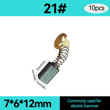 Load image into Gallery viewer, 10pcs Motor Carbon Brush Set Replacement Parts Carbon Brush Electric Hammer Cutting Polishing Machine Power Tool Electric Tools
