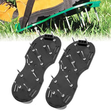 Load image into Gallery viewer, 1 Pair Grass Spiked Gardening Walking Lawn Aerator Sandals Nail Shoes Yard Garden Tool Scarifier Nail Cultivator Soil Scarifiers Shoes
