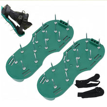 Load image into Gallery viewer, 1 Pair Grass Spiked Gardening Walking Lawn Aerator Sandals Nail Shoes Yard Garden Tool Scarifier Nail Cultivator Soil Scarifiers Shoes
