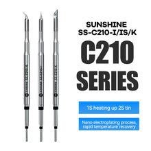 Load image into Gallery viewer, C210 I IS SK Soldering Tips Welding Iron Head for Tip T210/T26/S210 Handle Soldering Station
