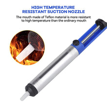 Load image into Gallery viewer, Soldering Sucker Pen Aluminum Metal Desoldering Pump Suction Tin Gun Removal Vacuum Soldering Iron Desolder Hand Welding Tools
