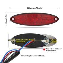 Load image into Gallery viewer, 12V Motorcycle LED Rear Brake Light Tail Light Brake Stop Light Taillight Signal Indicators for ATV Suzuki Harley Honda Kawasaki BMW DR DRZ 650 400
