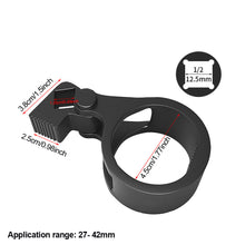 Load image into Gallery viewer, 27-42mm Car Inner Steering Ball Head Extractor Remover Tie Rod Wrench Steering Rods Rack Pinion Removal Repair Tool for Truck Trailer RV Universal
