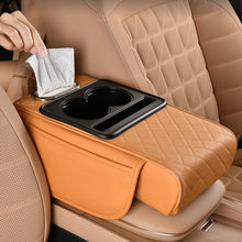 Load image into Gallery viewer, 7.5cm Car Armrest Box Thicken Height Pad Arm Rest Cushion with Pocket Tissue Cup Holder Memory Cotton Elbow Support Height Pad
