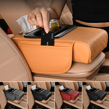 Load image into Gallery viewer, 7.5cm Car Armrest Box Thicken Height Pad Arm Rest Cushion with Pocket Tissue Cup Holder Memory Cotton Elbow Support Height Pad
