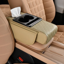 Load image into Gallery viewer, 7.5cm Car Armrest Box Thicken Height Pad Arm Rest Cushion with Pocket Tissue Cup Holder Memory Cotton Elbow Support Height Pad
