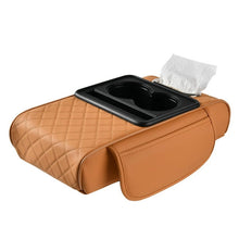 Load image into Gallery viewer, 7.5cm Car Armrest Box Thicken Height Pad Arm Rest Cushion with Pocket Tissue Cup Holder Memory Cotton Elbow Support Height Pad
