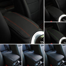 Load image into Gallery viewer, Universal Car Interior Center Console Armrest Pad PU Leather Auto Armrest Console Cover Box Mat Auto Armrests Storage Box Mats
