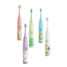 Load image into Gallery viewer, Sonic Soft Hair Children Electric Toothbrush Long Endurance Anti-tooth Cavity USB Charging Automatic Waterproof Oral Care Cartoon Baby Boy Girls Gift
