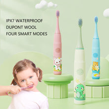 Load image into Gallery viewer, Sonic Soft Hair Children Electric Toothbrush Long Endurance Anti-tooth Cavity USB Charging Automatic Waterproof Oral Care Cartoon Baby Boy Girls Gift
