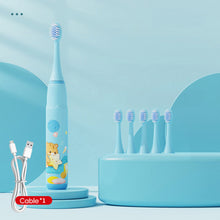 Load image into Gallery viewer, Sonic Soft Hair Children Electric Toothbrush Long Endurance Anti-tooth Cavity USB Charging Automatic Waterproof Oral Care Cartoon Baby Boy Girls Gift
