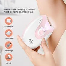 Load image into Gallery viewer, Electric Hair Removal Device Portable Home Epilator for Women Man Hair Remover With Light For Armpits And Legs Body Hair Travel
