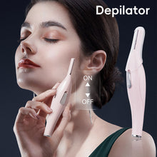 Load image into Gallery viewer, Design High Quality Electric Eyebrow Shaving Knife Small Portable Painless Hair Removal Blade Facial Hair Shaving Knife For Woman
