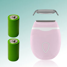 Load image into Gallery viewer, Portable Electric Epilator 3IN1 Three Knife Heads Battery Hair Removal Shaver Wet/Dry Underarms Bikinis Arms For Woman Lady Gift Personal Care

