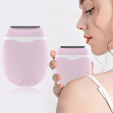 Load image into Gallery viewer, Portable Electric Epilator 3IN1 Three Knife Heads Battery Hair Removal Shaver Wet/Dry Underarms Bikinis Arms For Woman Lady Gift Personal Care
