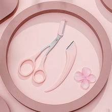Load image into Gallery viewer, Safety For Beginners Eyebrow Trimmer Set Portable Eyebrow Scraper Eyebrow Clip Eyebrow Trimming Tool Set Makeup Beauty Tools
