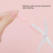 Load image into Gallery viewer, Safety For Beginners Eyebrow Trimmer Set Portable Eyebrow Scraper Eyebrow Clip Eyebrow Trimming Tool Set Makeup Beauty Tools
