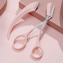 Load image into Gallery viewer, Safety For Beginners Eyebrow Trimmer Set Portable Eyebrow Scraper Eyebrow Clip Eyebrow Trimming Tool Set Makeup Beauty Tools
