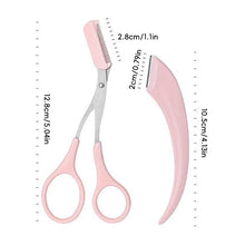Load image into Gallery viewer, Safety For Beginners Eyebrow Trimmer Set Portable Eyebrow Scraper Eyebrow Clip Eyebrow Trimming Tool Set Makeup Beauty Tools
