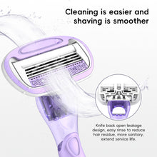 Load image into Gallery viewer, Manual Shaving Knife Women's Private Razor Armpit Bikini Body Hair Five-layer Hair Remover Shaving Knife Epilator Newbie Friendly
