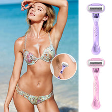 Load image into Gallery viewer, Manual Shaving Knife Women's Private Razor Armpit Bikini Body Hair Five-layer Hair Remover Shaving Knife Epilator Newbie Friendly
