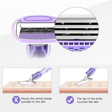Load image into Gallery viewer, Manual Shaving Knife Women's Private Razor Armpit Bikini Body Hair Five-layer Hair Remover Shaving Knife Epilator Newbie Friendly
