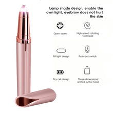 Load image into Gallery viewer, Electric Eyebrow Shaver Facial Hair Remover Portable Waterproof Lipstick Shaver Trimmer Hair Scraper Razors Nose Hair Trimming For Woman
