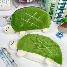 Load image into Gallery viewer, Cute Tortoise Plush Pencil Case Earphone Pouch Cartoon Animal Storage Organizer for Kids School/Office Supplies Multi-Purpose Stationery Bag
