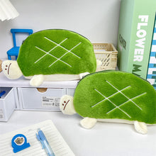 Load image into Gallery viewer, Cute Tortoise Plush Pencil Case Earphone Pouch Cartoon Animal Storage Organizer for Kids School/Office Supplies Multi-Purpose Stationery Bag
