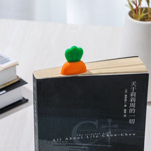 Load image into Gallery viewer, 1PC Cute Silicone Carrot Bookmark Cartoon Creative Book Mark for Office School Supplies, Funny Reading Gifts for Students Kids
