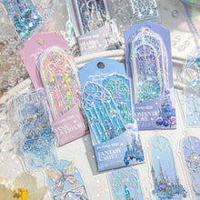 Load image into Gallery viewer, 10Pcs Pearlescent PVC Dream Series Bookmarks Fluorescent Kawaii Book Page Markers for Reading Ins Style Stationery Gift
