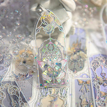 Load image into Gallery viewer, 10Pcs Pearlescent PVC Dream Series Bookmarks Fluorescent Kawaii Book Page Markers for Reading Ins Style Stationery Gift
