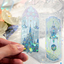 Load image into Gallery viewer, 10Pcs Pearlescent PVC Dream Series Bookmarks Fluorescent Kawaii Book Page Markers for Reading Ins Style Stationery Gift
