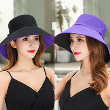 Load image into Gallery viewer, Double-Sided Fisherman Hat for Women Wide Brim Breathable Summer Sun Protection Hat Adjustable Chin Strap Outdoor Travel Daily Use
