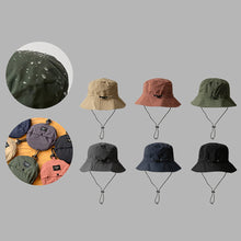Load image into Gallery viewer, Waterproof Bucket HatFoldable Quick-Dry Outdoor Sun Hat for Men Women Adjustable Chin Strap Lightweight Travel Hiking Camping Beach
