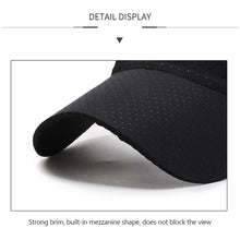 Load image into Gallery viewer, Breathable Mesh Summer Sun Hat for Men Women Adjustable Baseball Cap with Open Top Quick-Dry for Running Tennis Hiking Outdoor
