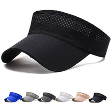 Load image into Gallery viewer, Breathable Mesh Summer Sun Hat for Men Women Adjustable Baseball Cap with Open Top Quick-Dry for Running Tennis Hiking Outdoor
