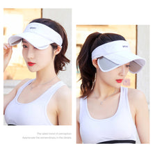 Load image into Gallery viewer, UV Protection Wide-Brim Baseball Cap with Adjustable Brim Open Top Design for Men Women Sun Hat for Outdoor Fishing Sports and Beach
