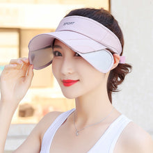 Load image into Gallery viewer, UV Protection Wide-Brim Baseball Cap with Adjustable Brim Open Top Design for Men Women Sun Hat for Outdoor Fishing Sports and Beach

