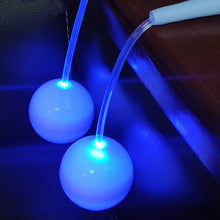Load image into Gallery viewer, LED Glowing Cordless Jump Rope Luminous Ball Jump Rope Adjustable Length Portable Fitness Equipment For Fat Burning And Body Shaping

