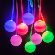 Load image into Gallery viewer, LED Glowing Cordless Jump Rope Luminous Ball Jump Rope Adjustable Length Portable Fitness Equipment For Fat Burning And Body Shaping
