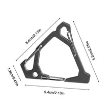 Load image into Gallery viewer, 1PC Outdoor Portable Stainless Steel Triangular Hook Multi-Functional Super Load-Bearing Keychain

