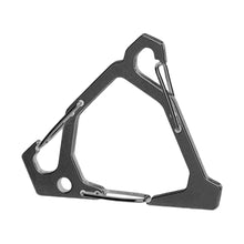 Load image into Gallery viewer, 1PC Outdoor Portable Stainless Steel Triangular Hook Multi-Functional Super Load-Bearing Keychain
