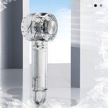 Load image into Gallery viewer, Transparent Cooling Fan With Retractable Buckle Desktop Turbo Fan Outdoor Handheld Fan USB Charging
