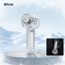 Load image into Gallery viewer, Transparent Cooling Fan With Retractable Buckle Desktop Turbo Fan Outdoor Handheld Fan USB Charging
