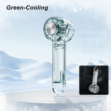 Load image into Gallery viewer, Transparent Cooling Fan With Retractable Buckle Desktop Turbo Fan Outdoor Handheld Fan USB Charging
