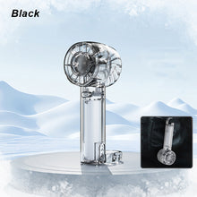 Load image into Gallery viewer, Transparent Cooling Fan With Retractable Buckle Desktop Turbo Fan Outdoor Handheld Fan USB Charging
